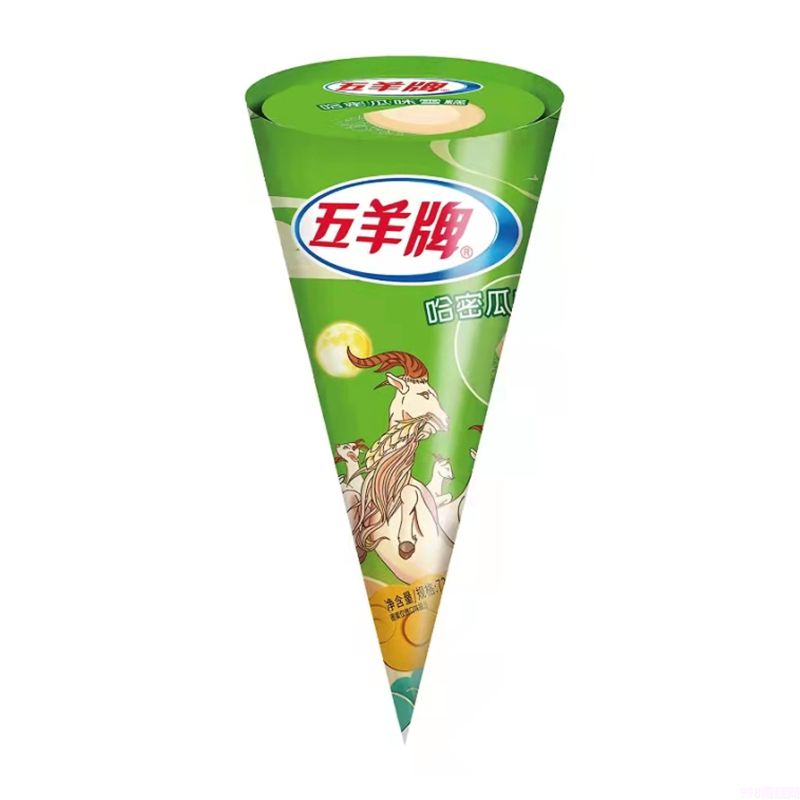 五羊甜筒雪糕批发哈密瓜味 73g 12支(1) 五羊甜筒雪糕批发哈密瓜味 73g 12支(1)
