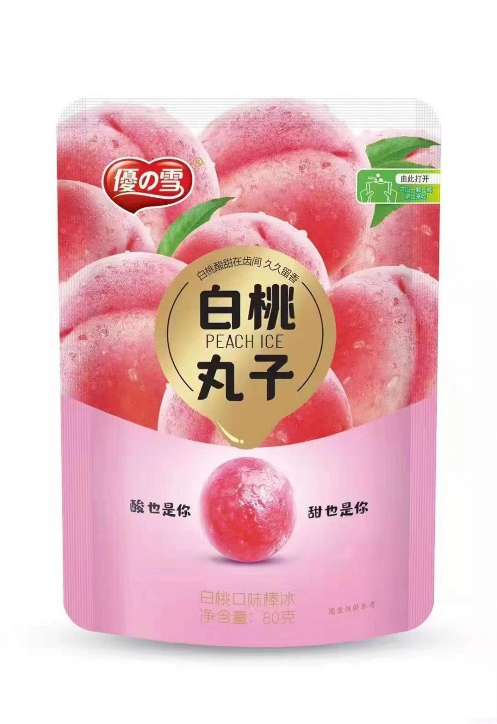 优雪白桃丸子  30支