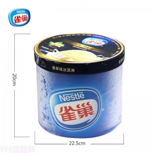 雀巢餐饮桶装雪糕批发绿茶味冰淇淋3.5kg7升装