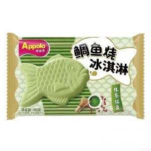 Applo阿波罗鲷鱼烧抹茶红豆味冰淇淋 