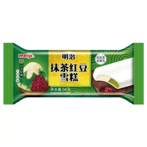 明治抹茶红豆雪糕扁条装96g 20支