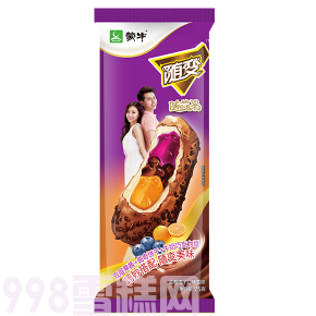 蒙牛随变随芯果蓝莓橙子口味雪糕30支 75g